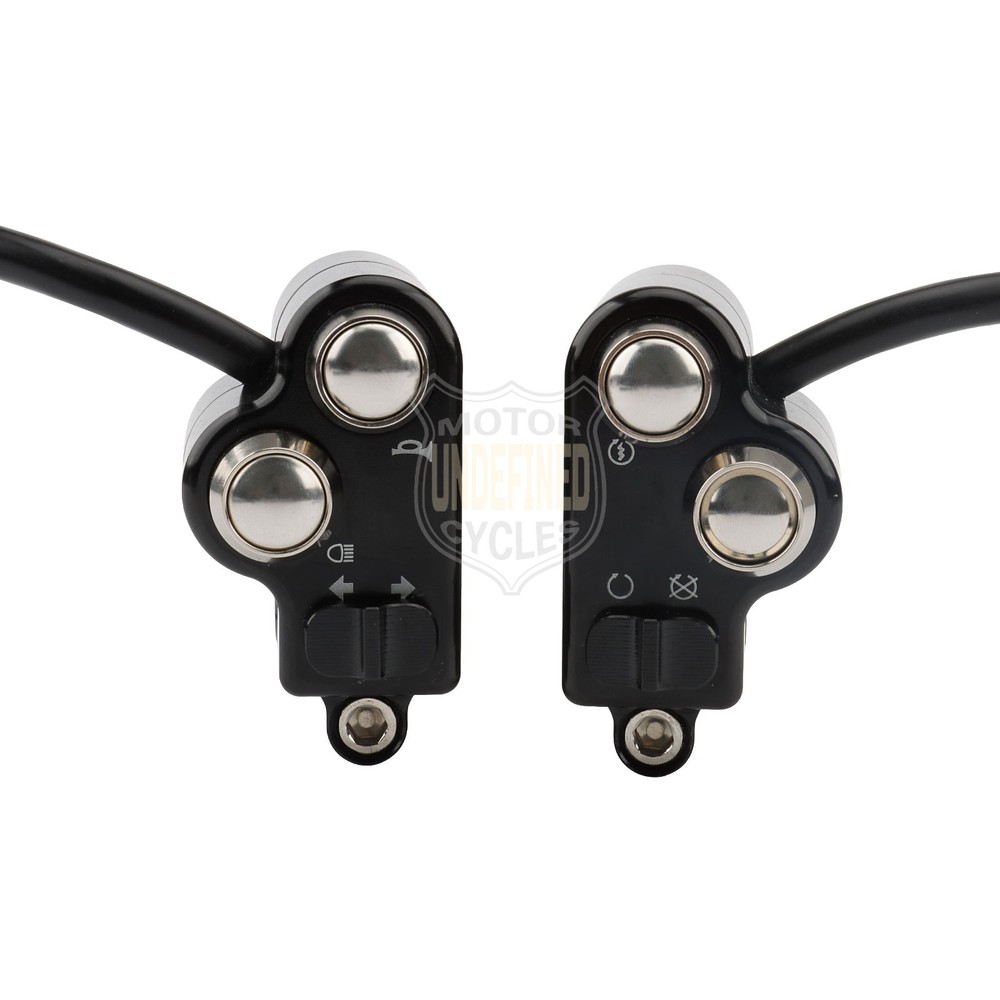 25mm 1'' Handlebar Control Switch Motorcycle Start Button For Harley Universal