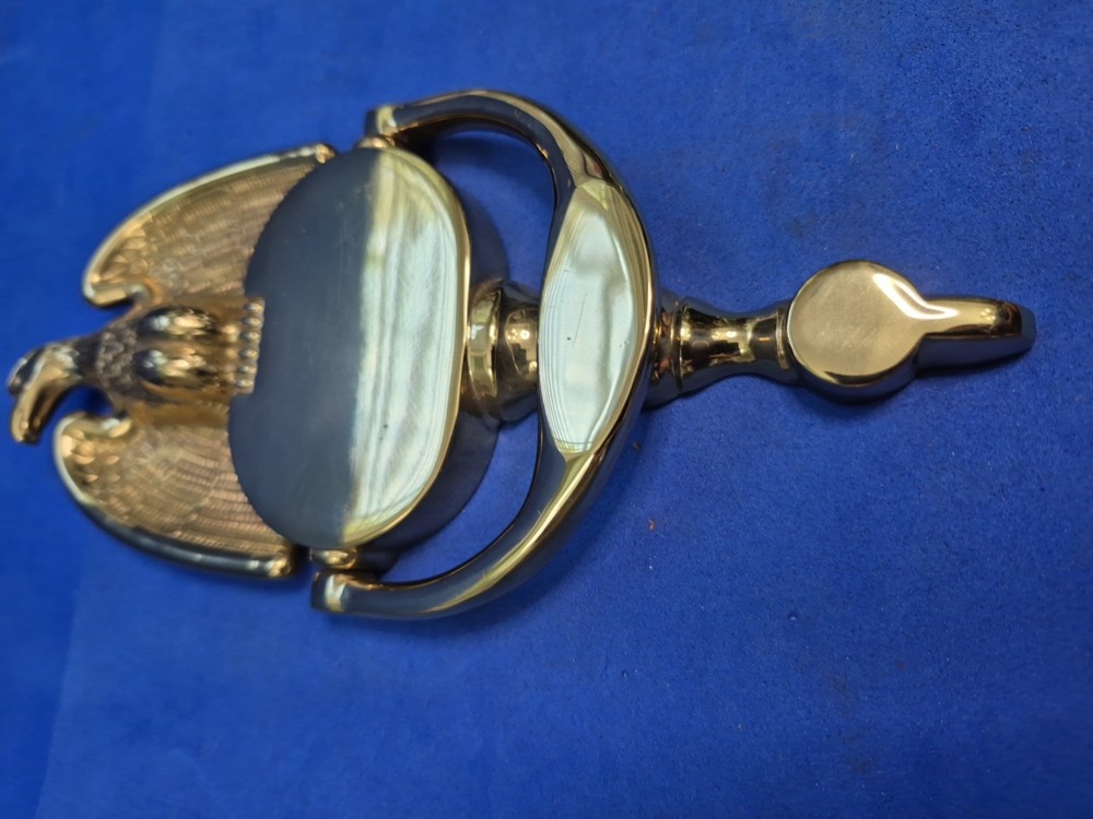 8" Brass American Eagle Door Knocker "EB"