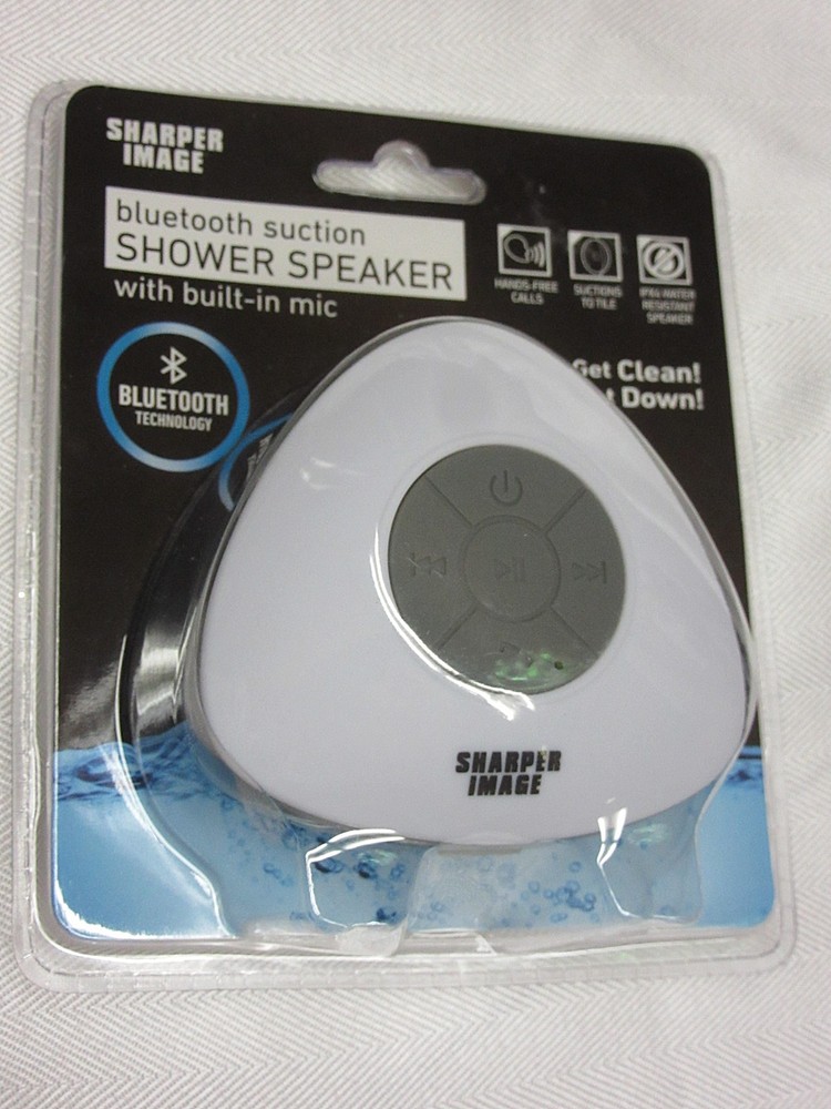 Sharper Image Bluetooth Shower Speaker and With Built In Mic.