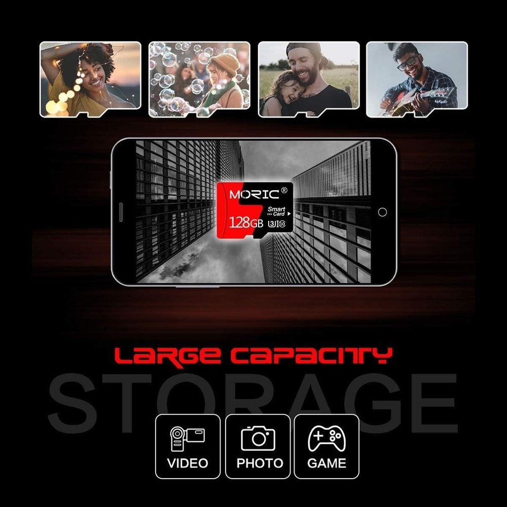 128GB Water-Resistant Micro SD Cards - Compact Storage with Speed & Reliability