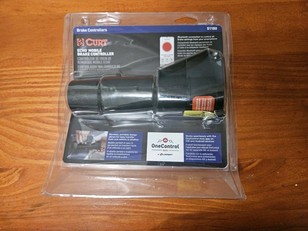 CURT 51180 Echo Mobile Electric Trailer Brake Controller New In Box!