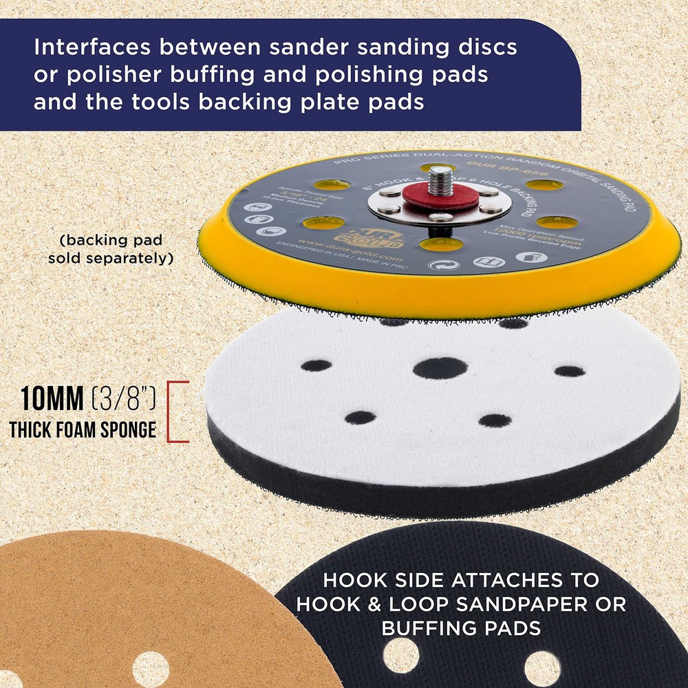 TCP Global 6" x 7/16" 10mm Thick Soft Density Interface Pad x