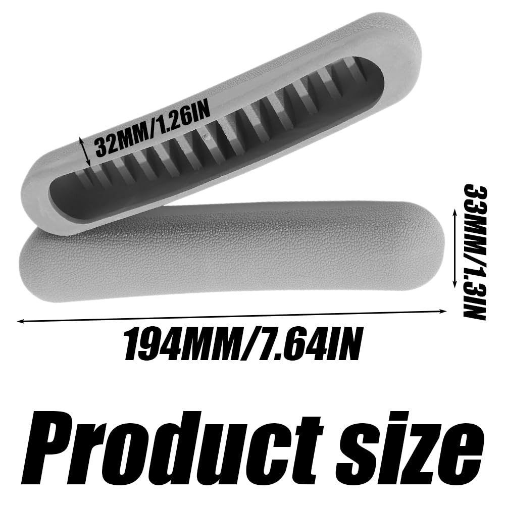 2Pcs Underarm Crutch Pad Replacement, Grey Padding, Pads,