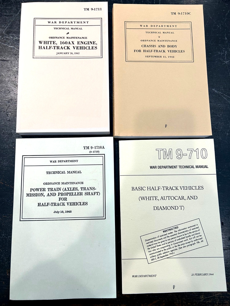 WWII US Halftrack Manual Set