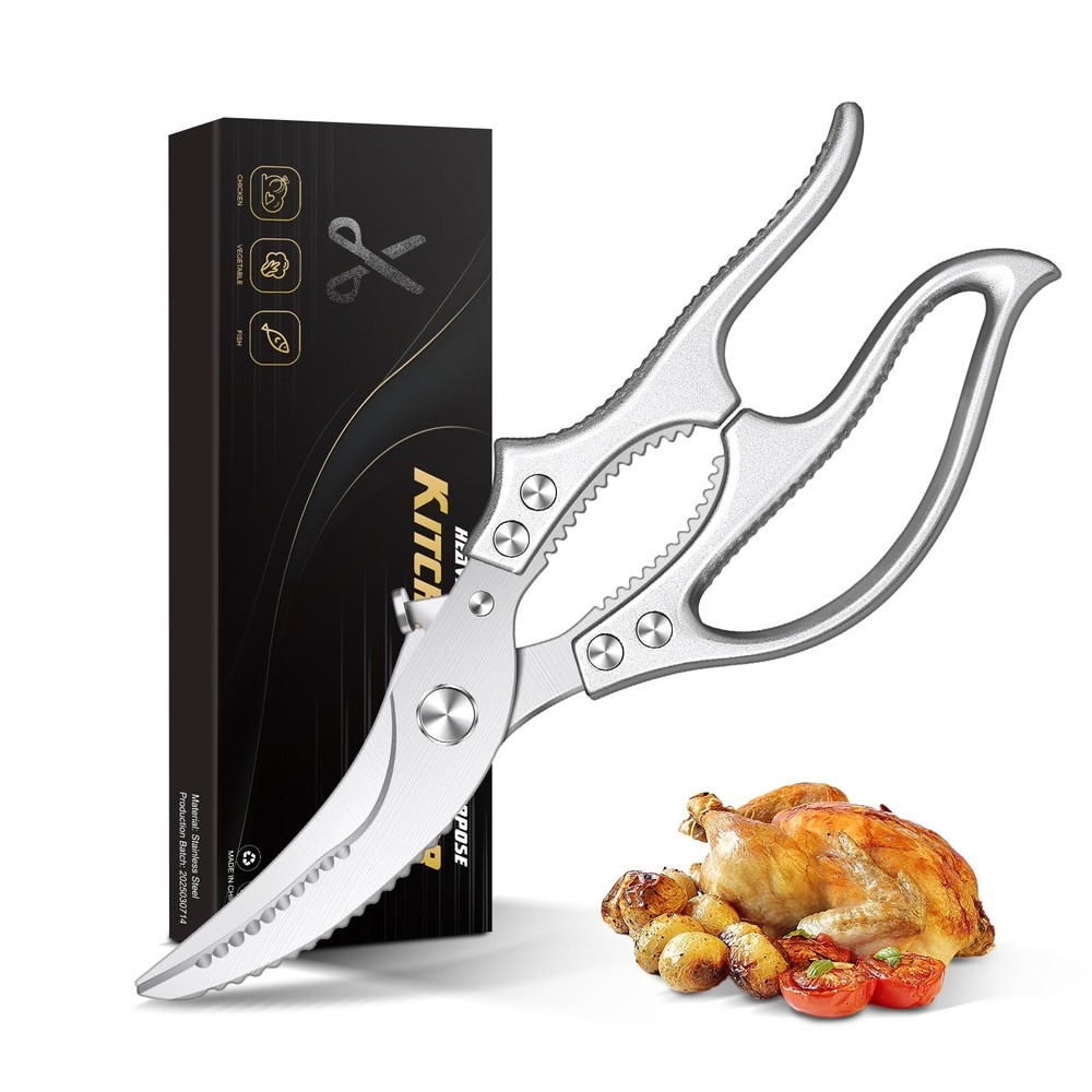 Poultry Shears – Heavy Duty Kitchen Shears  Multipurpose Kitchen Scissors for...