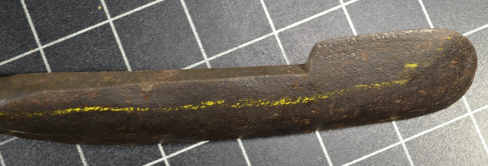 BARK SPUD - BLACKSMITH MADE - ALL ORIGINAL