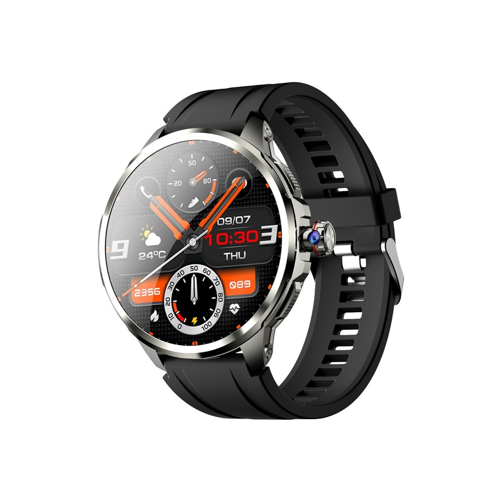 4G Smart Watch Android 1.75" AMOLED Display Camera GPS NFC Heart Rate Tracker