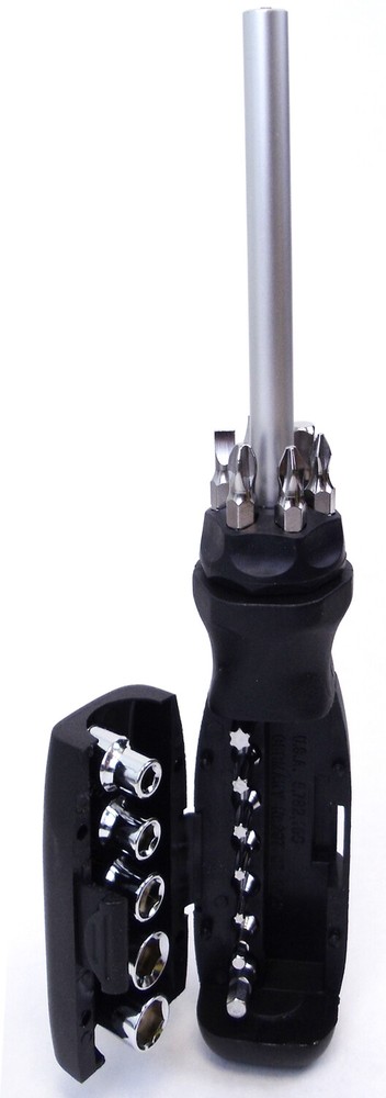 Barjan 76201 20 Inch  Screwdriver With 5 Bits, 7 Torx & 5 Sockets