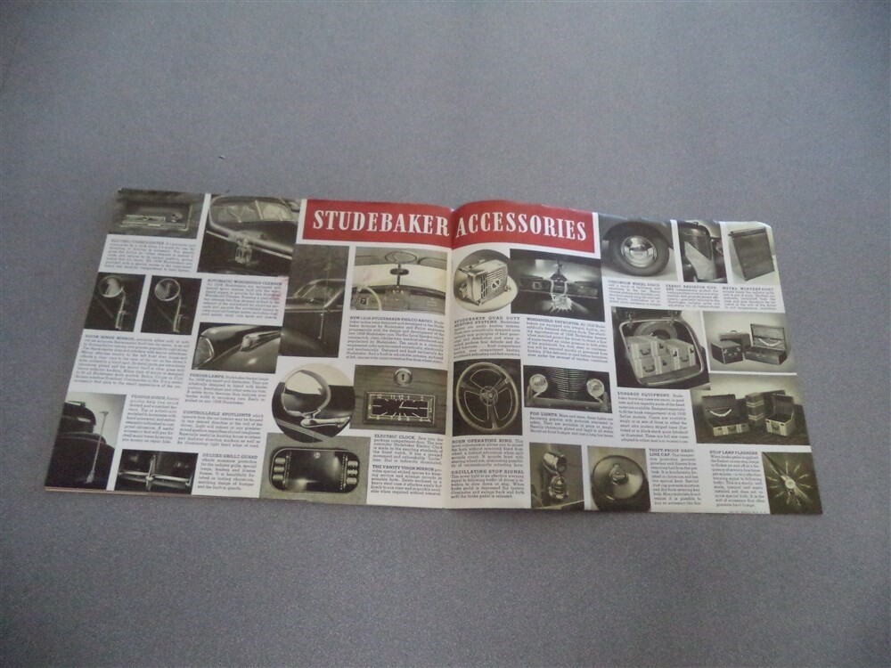 1938 Studebakers Color Sales Brochure Catalog