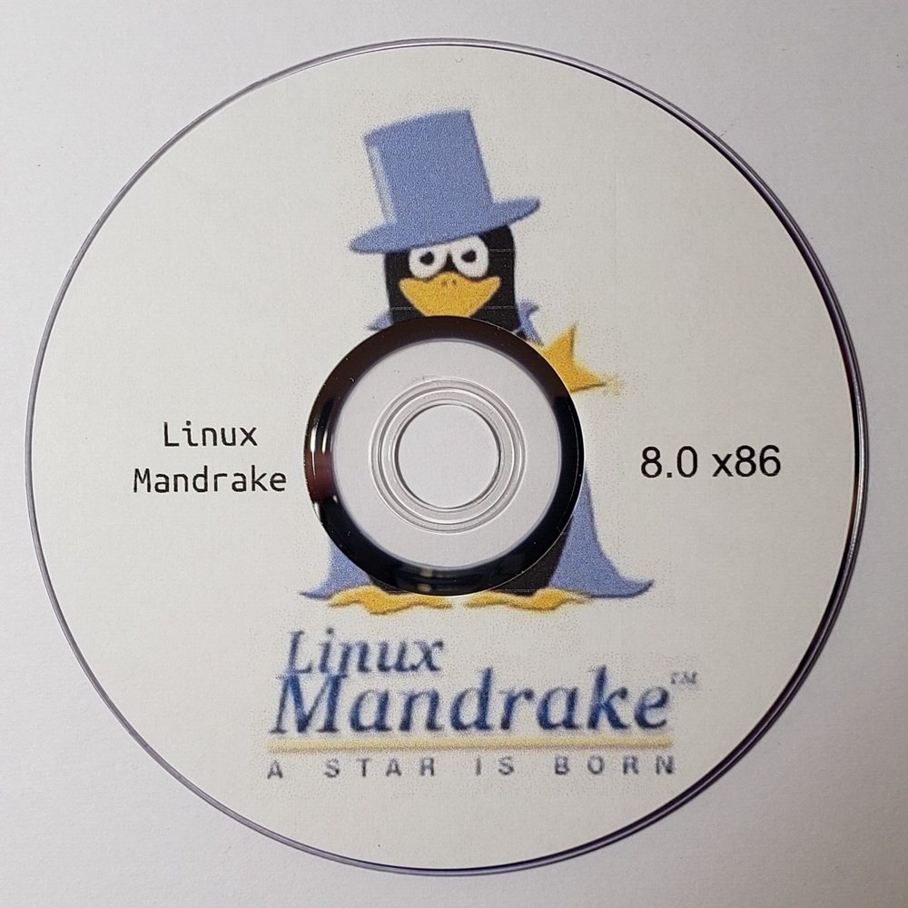 Linux Mandrake 8.0 x86 Installation DVD