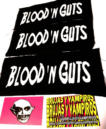 blood n guts patch , rated r movie patch , horror patch