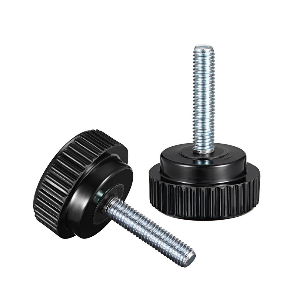 M8 x 40mm Male Thread Knurled Locking Knobs 5pcs