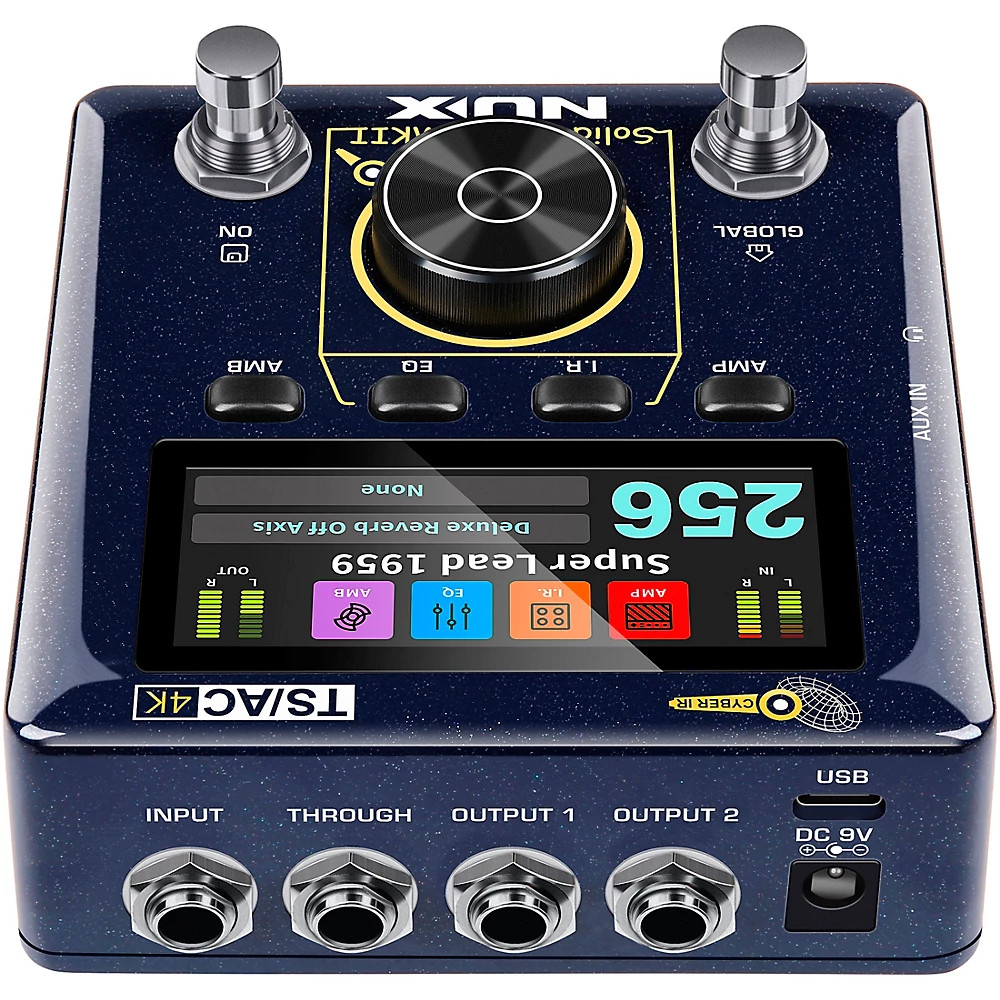 NUX Solid Studio MKII Preamp, Power Amp Simulator and IR Loader Pedal - Blue