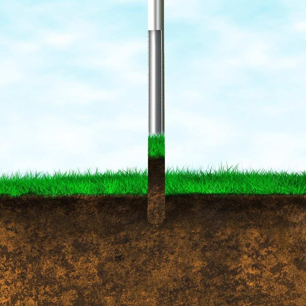 36" Soil Sample Probe Stainless Steel T-Style Handle Sampling Soil Probe Soil...