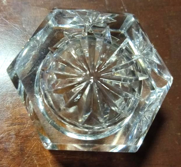 Antique Cut Crystal Open Salt Cellars ( 6 )