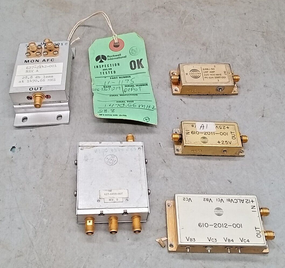 5 QTY COLLINS    / UHF AMP / - FILTER  -  MODULE ????