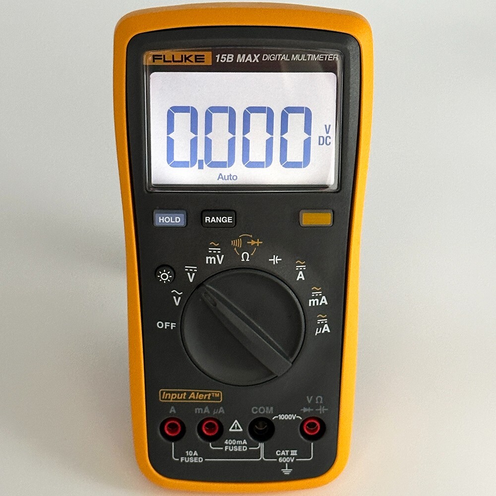 Fluke 15B/17B MAX Digital Multimeter Audible/Visual Alarm CATIII 600V AC/DC