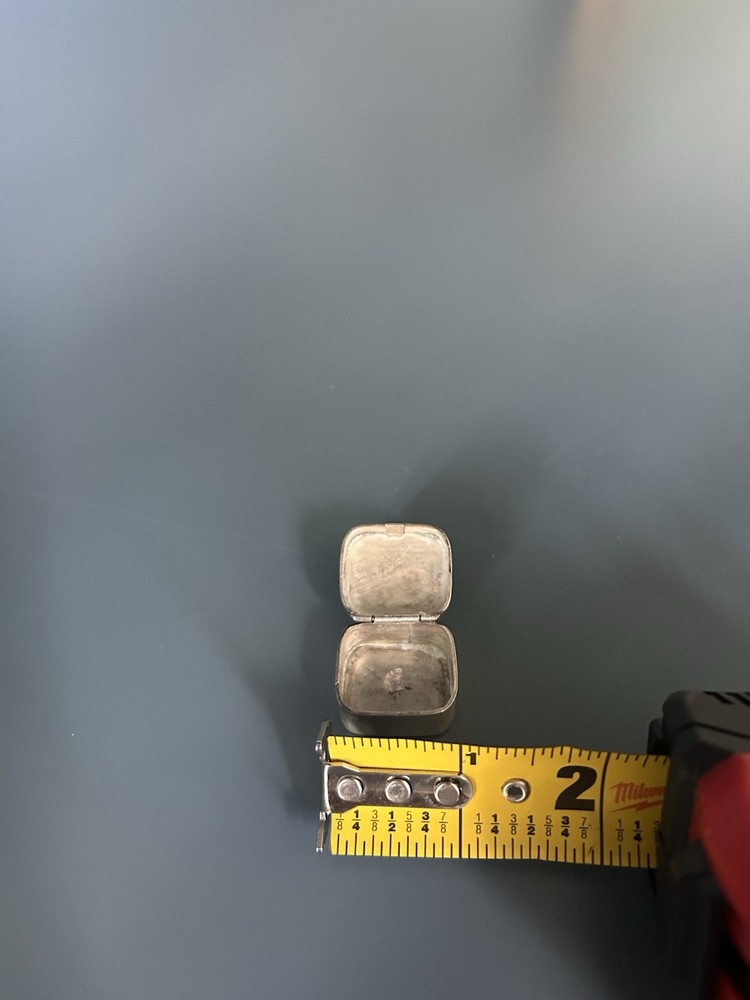 antique 800 silver pill box