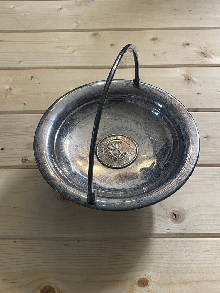 Antique Figural Silver Plated Fruit Bowl