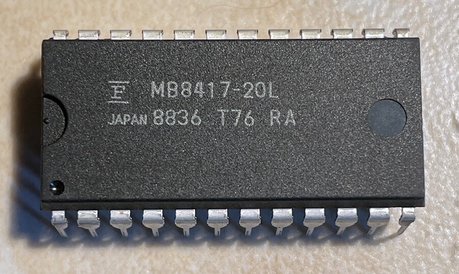 Fujitsu MB8417-20L 2K x 8 Static RAM - NOS