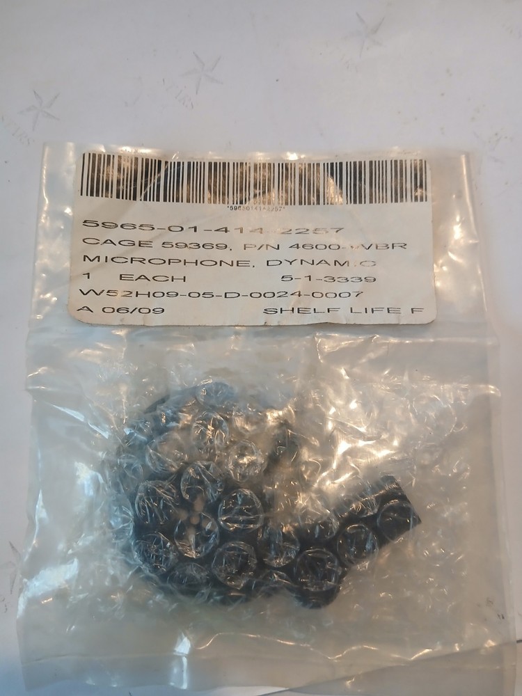 Dynamic Microphone For Gas Mask