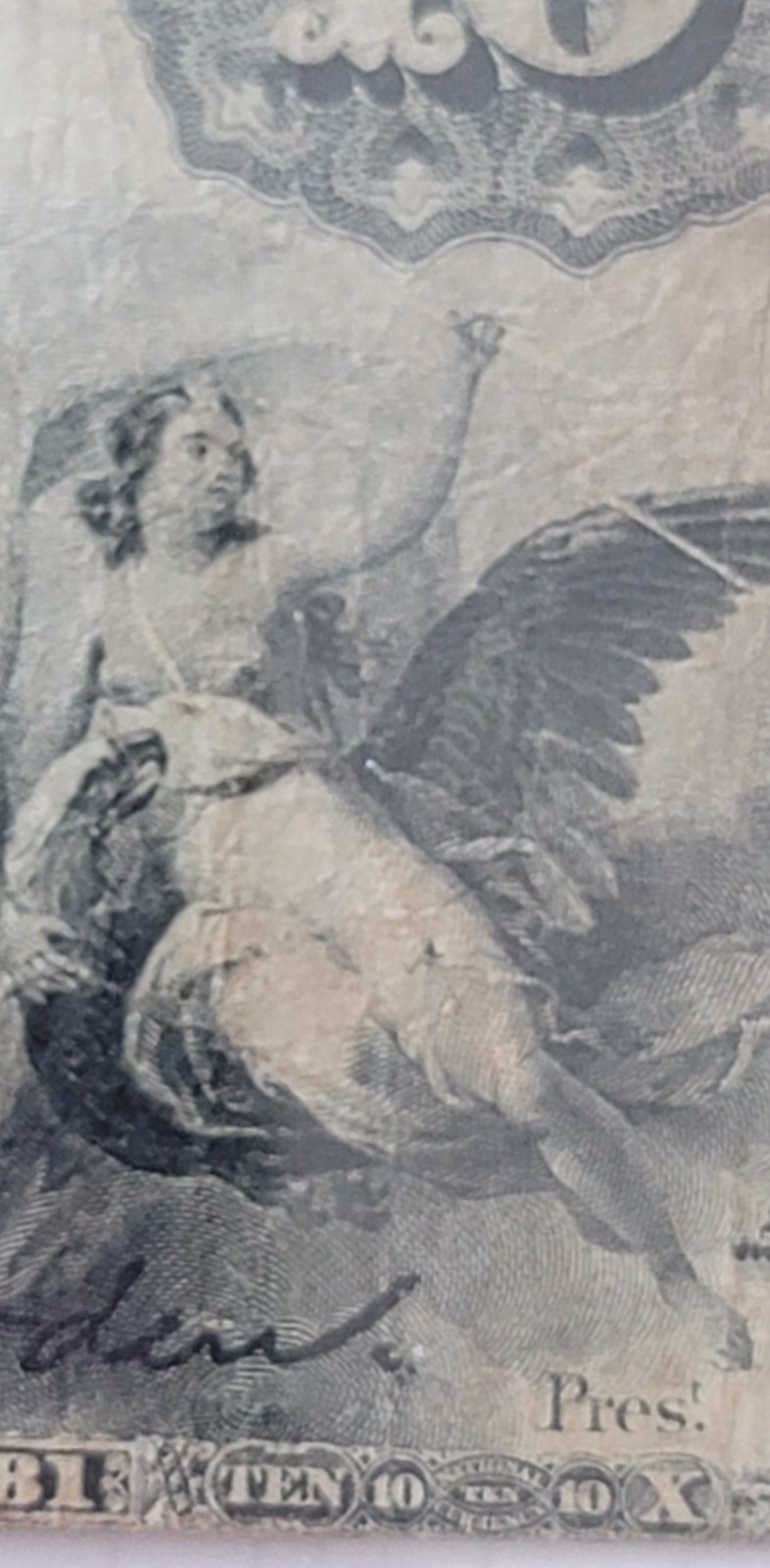 PMG CF-15 1882 $10 BROWN BACK NOTE "NEW YORK" Ser # V203038 Char # 4581 Fr # 485