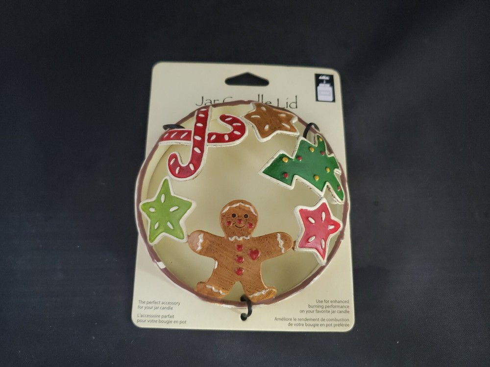 Michael Stone Inc Jar Candle Lid Gingerman Bread