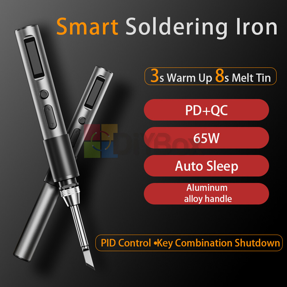 MINI65 Smart PD 65W Electric Soldering Iron Adjustable Temperature OLED Screen