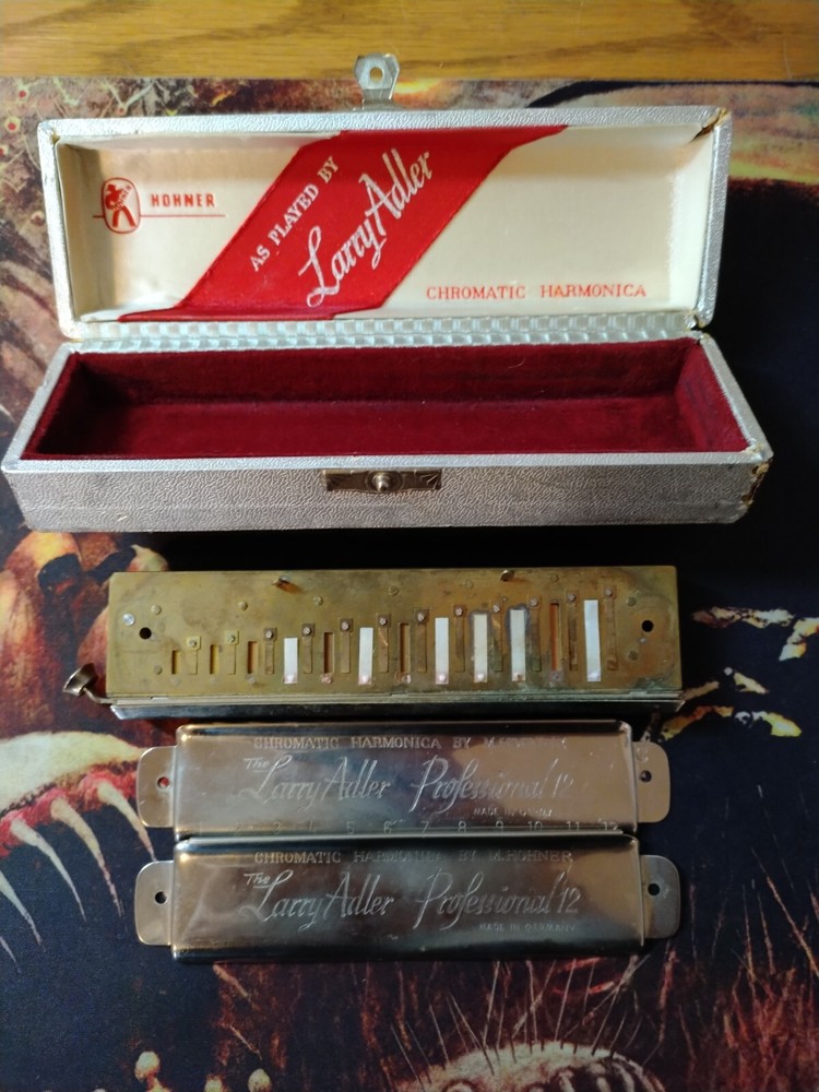 Vintage The Larry Adler Professional 12 Harmonica (Missing Plate Screws )