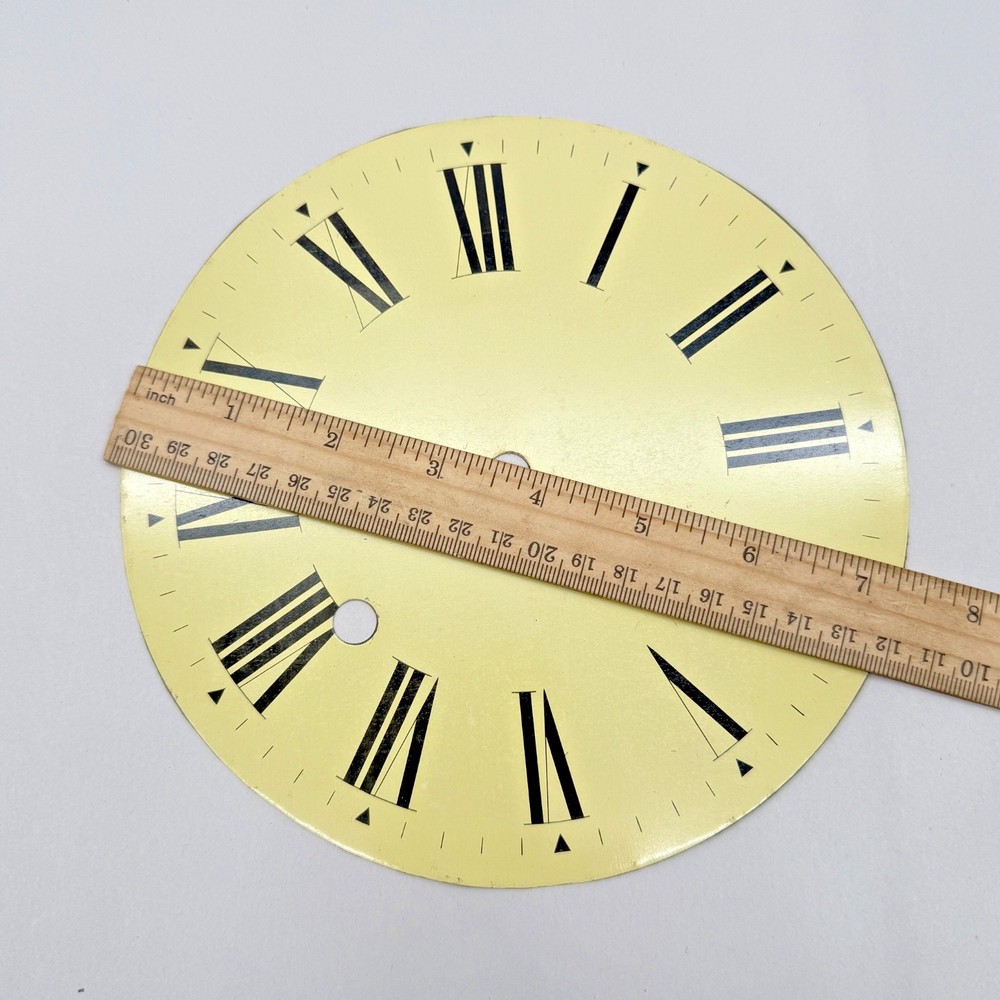 Metal Clock Dial. 7 5/16" Dia. . (3214)