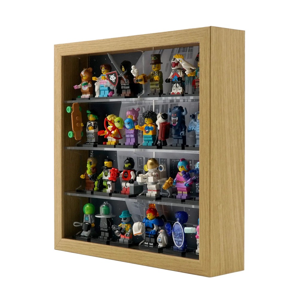 Small Sannhed Frame Insert Compatible with Lego Minifigs, 4 Rows (9.75" x 9.75")