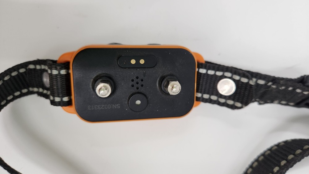 2 Electronic Dog Training Collars Black & Orange Adjustable Strap Remote Ready