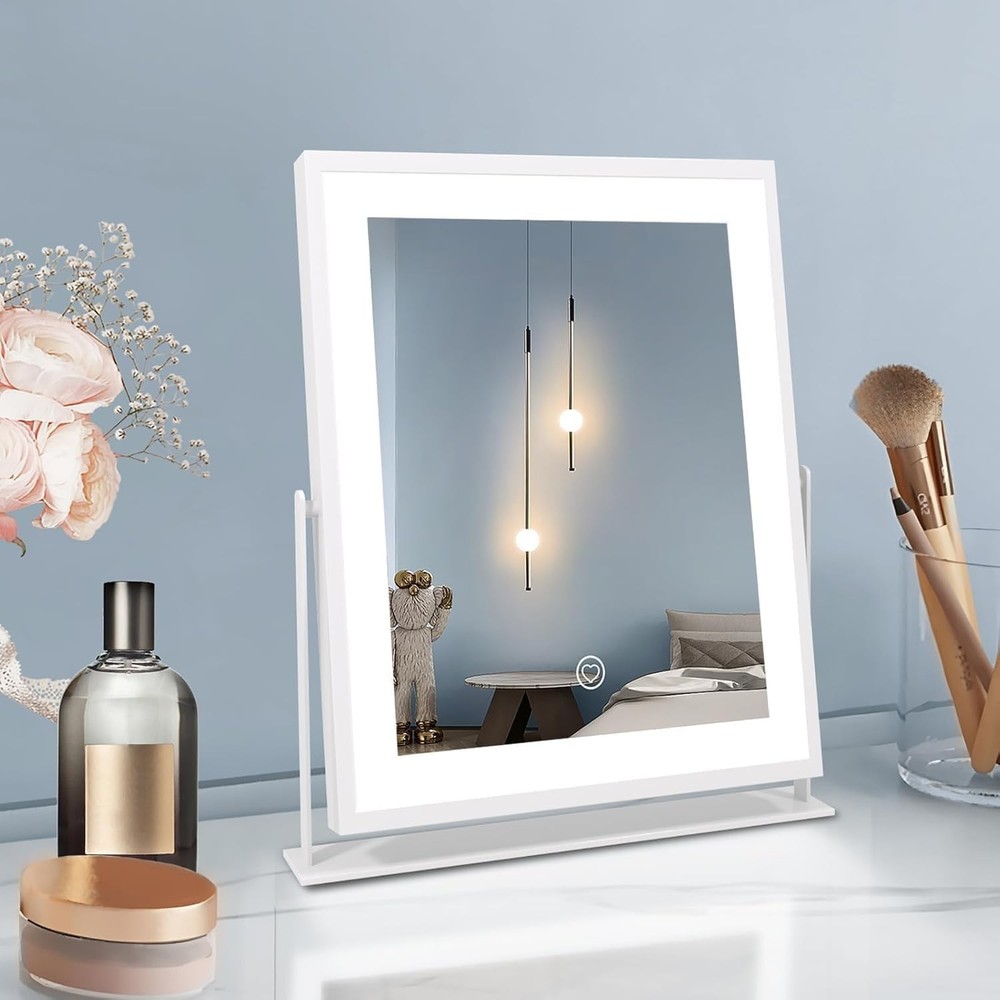 Vanity Mirror with Lights, 11" Makeup Mirror with Dimmable Light,