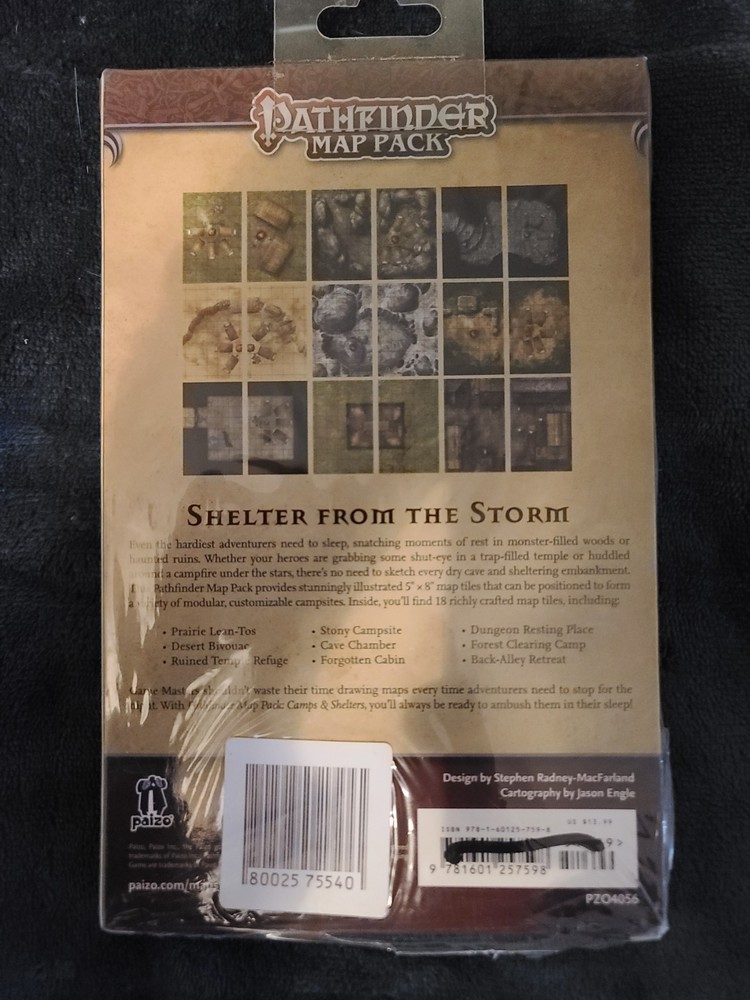 Pathfinder Map Pack - Camps & Shelters - PZO4056