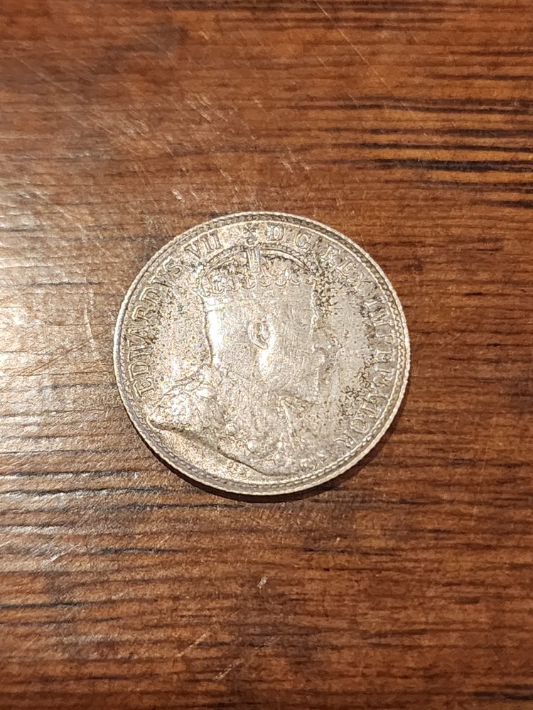 1907 Canada 5 Cents Silver Coin