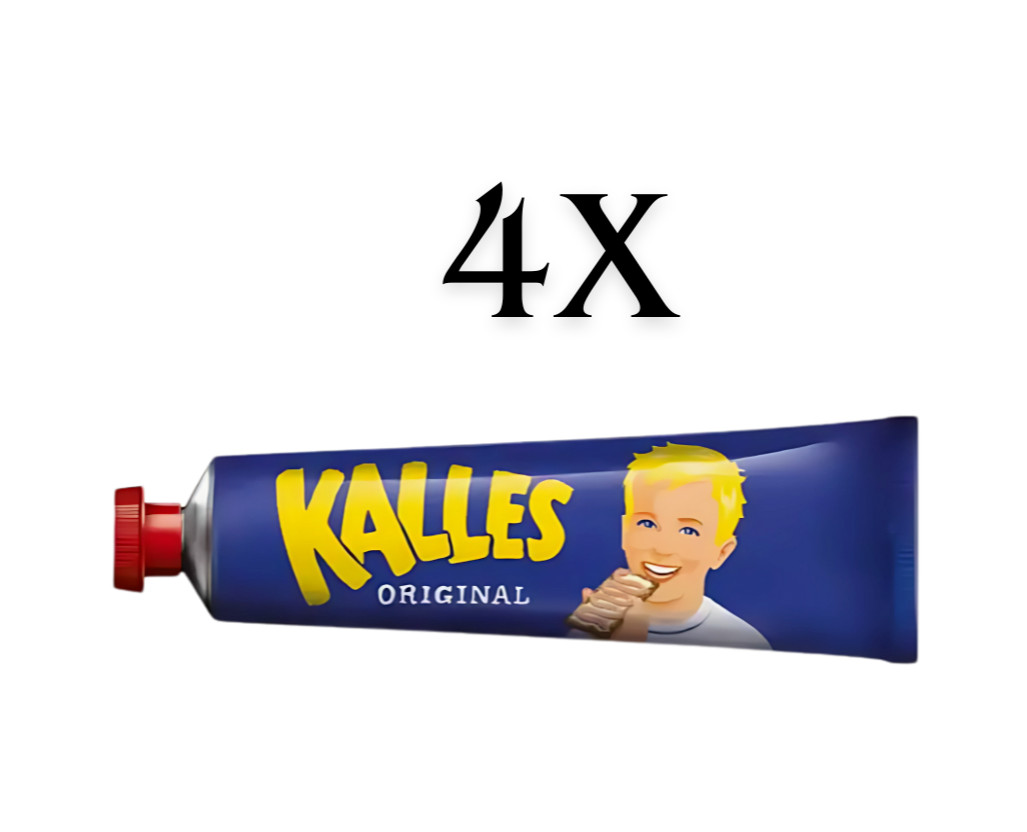 4x Original Kalles Kaviar 190g (10.5 oz.) Caviar Tube