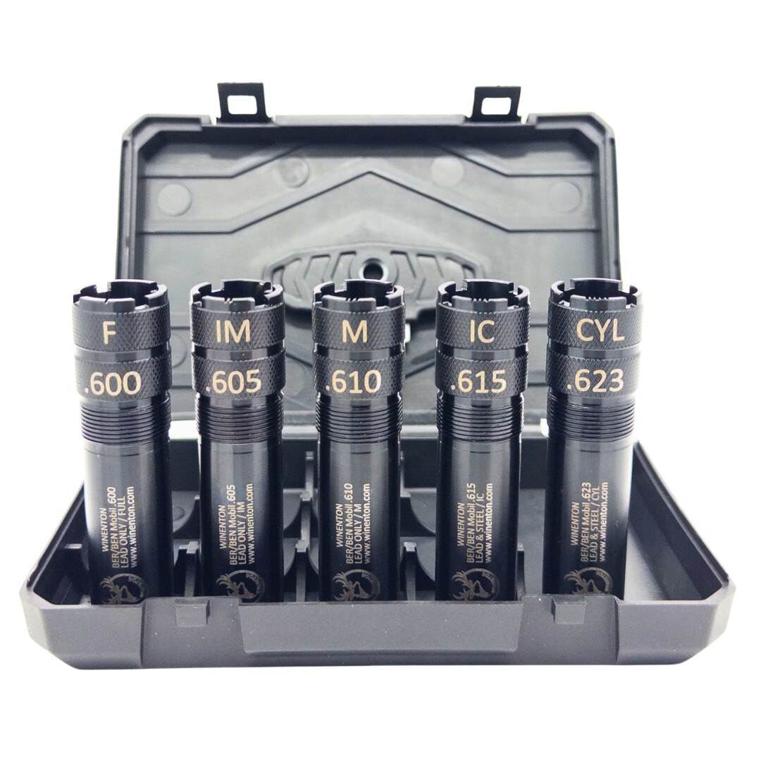 Beretta/Benelli Mobil Thread 20ga Extended Choke Tubes Set 5 pcs Black Winenton™