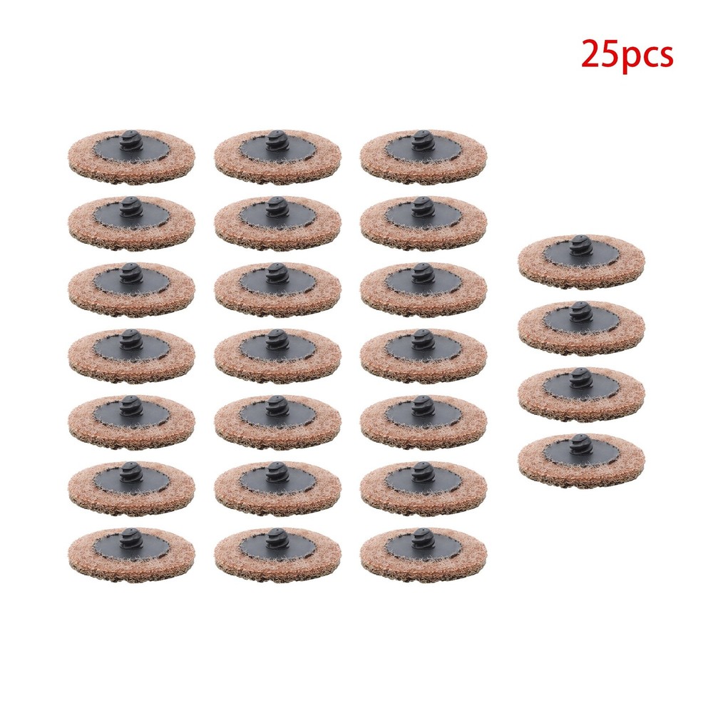 Surface Conditioning Quick Change Discs, 2" Tan (Coarse) Prep Pad - 25 Pack