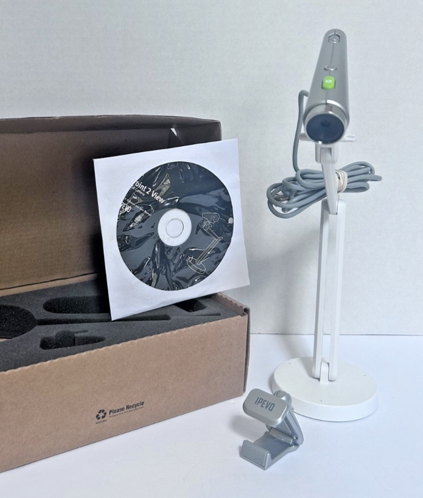 IPEVO P2V USB Doc Camera – Easy Setup, Great Quality 2MP, Autofocus & Macro