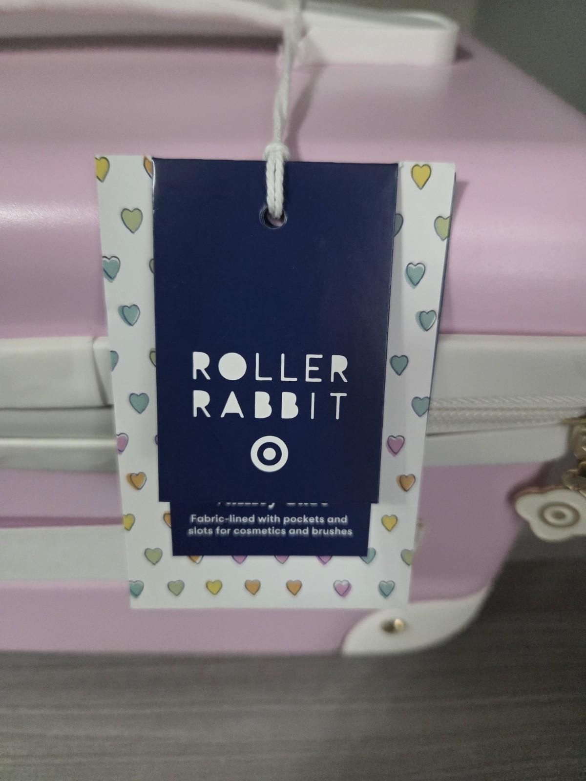 Roller Rabbit Soft Pink Trunk Vanity Case Target NEW IN HAND SOFT PINK IN HAND