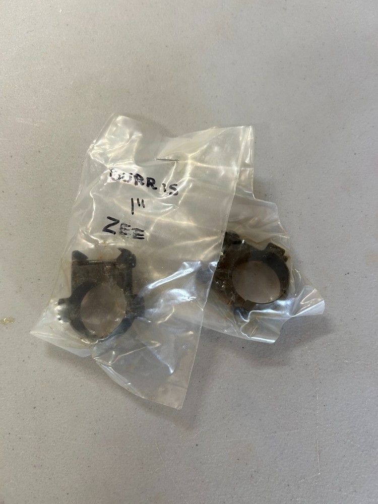 (2) Burris Zee Scope Rings 1 inch