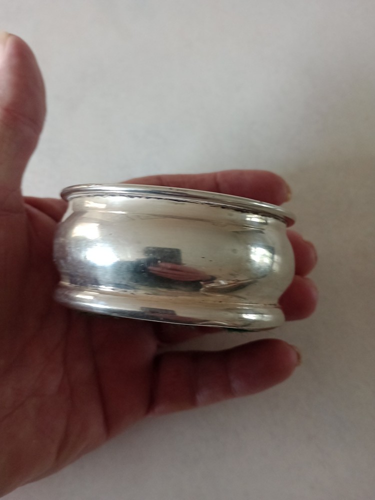 Antique Small Silver Plated Bottle Coaster