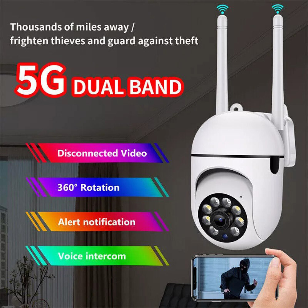 4 Pack Wireless 5G WiFi 1080P Security Camera System Smart Outdoor Night Vision