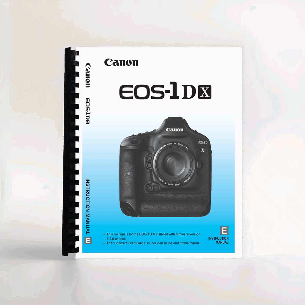 Instruction Manual for Canon EOS 1DX