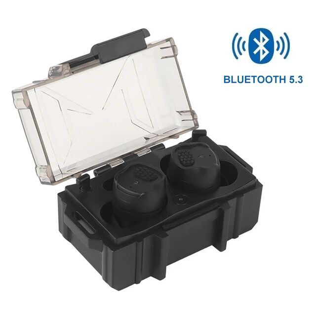 Tactical Earbuds Bluetooth Hunting Hearing Protection Headset Noise Reduction