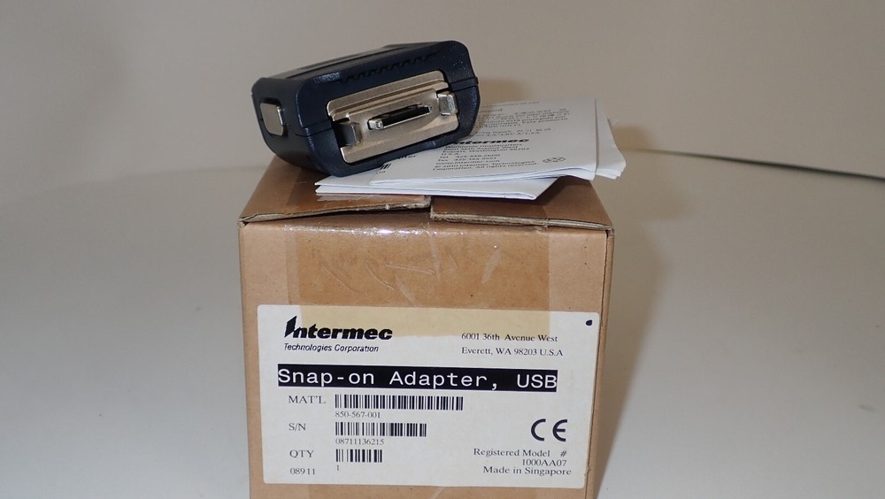 Intermec 850-567-001 Snap-on Adapter USB - " NEW In BOX "