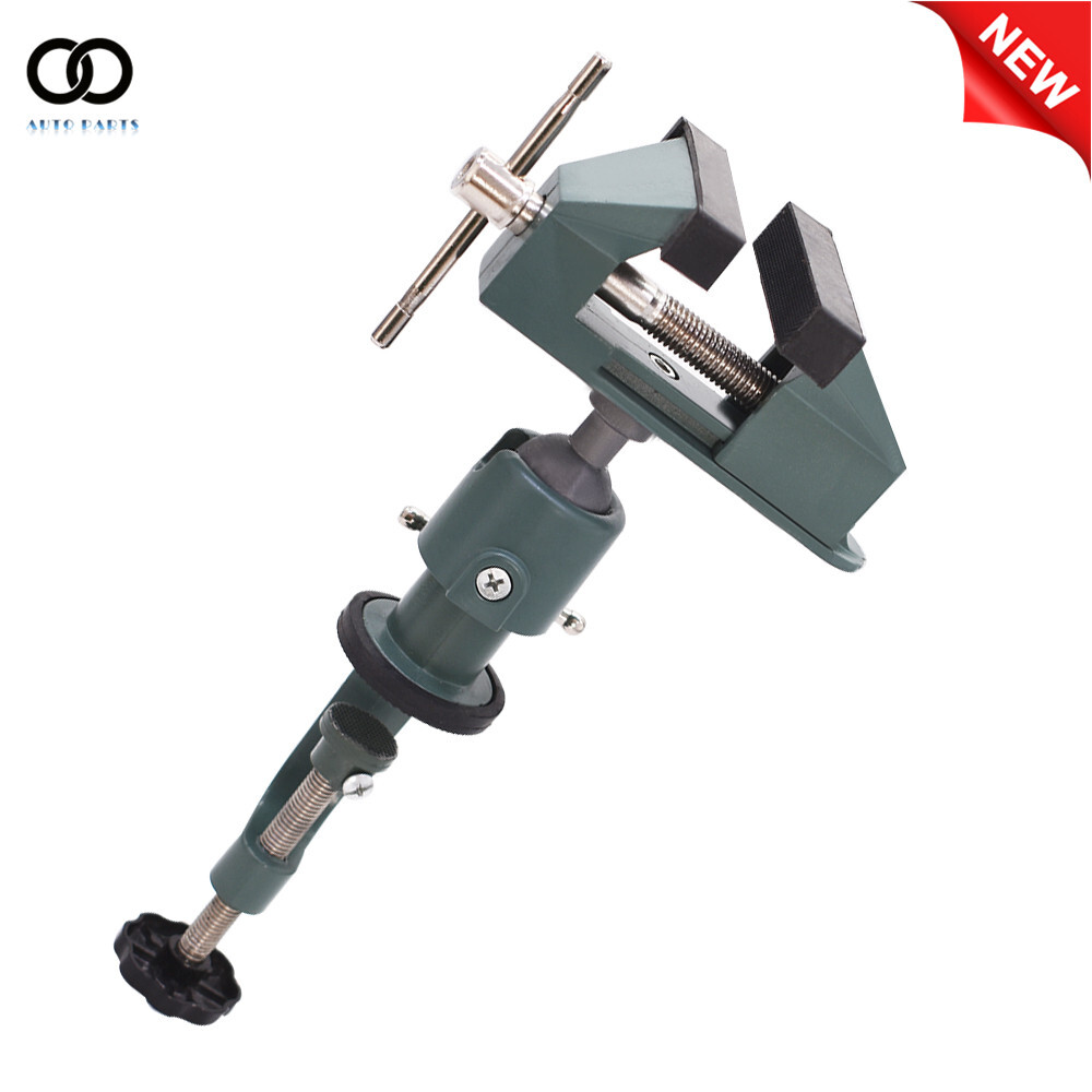 Universal Table Vise For Holding Small Parts 3" Aluminum Swivel 360° Rotating US