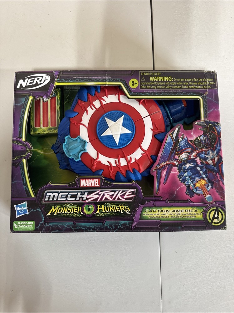 Capitan America NERF mech strike