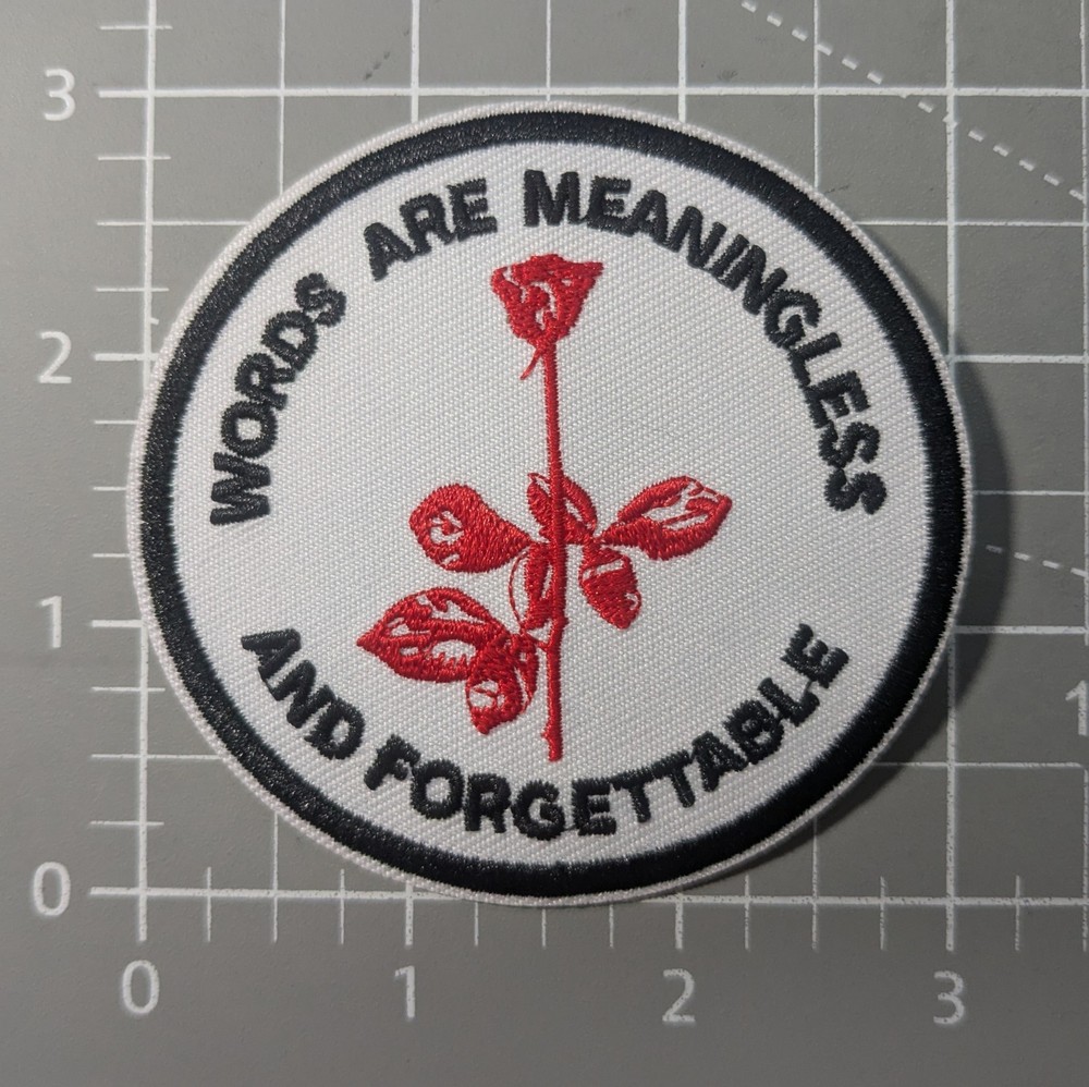 Depeche Mode Patch Violator Rose Goth Synthpop Darkwave Embroidered Iron On 3