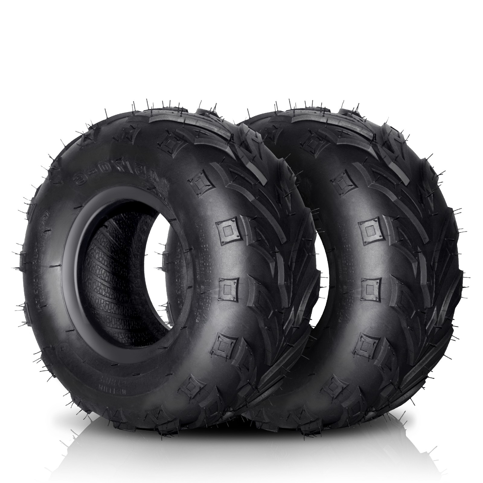 Set of 2 145/70-6 ATV Go Kart Street Mini Bike Tires 4PR 145/70x6 Tubeless